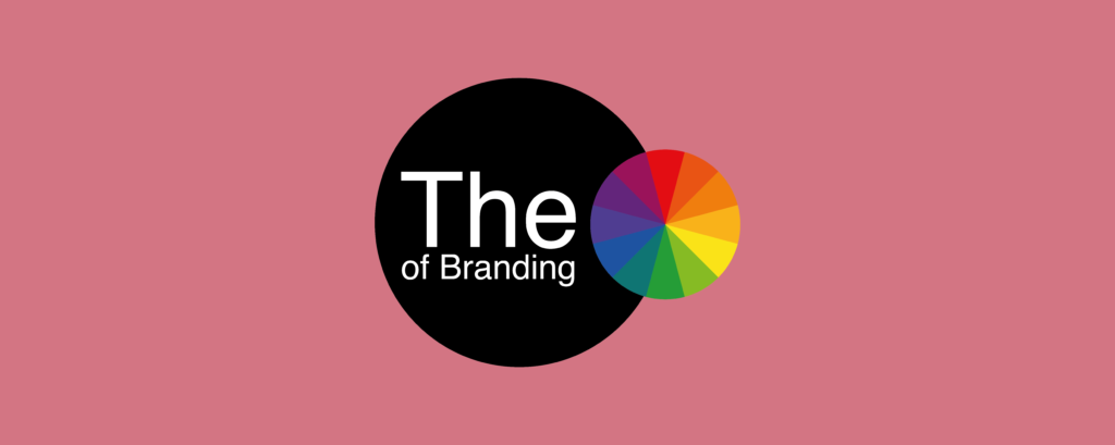color wheel on pink-red background, The Color of Branding